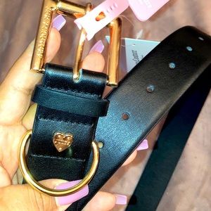 Brand new juicy couture black and gold belt